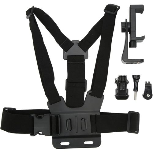 Support Téléphone + GoPro avec Ceinture de Poitrine