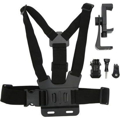 Support Téléphone + GoPro avec Ceinture de Poitrine
