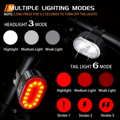 Led light set (Front and back) rechargable