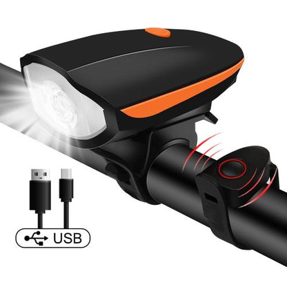 Éclairage + Klaxon pour Vélo & Trottinette (Recharge USB)