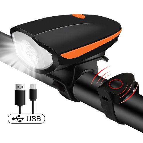 Éclairage + Klaxon pour Vélo & Trottinette (Recharge USB)